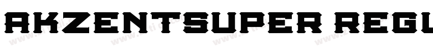 AkzentSuper Regula字体转换